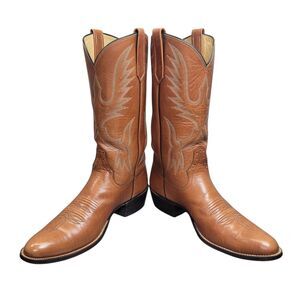 Rios Of Mercedes Women's Brown Soft Leather Western‎ Boots Size 11.5AA NARROW